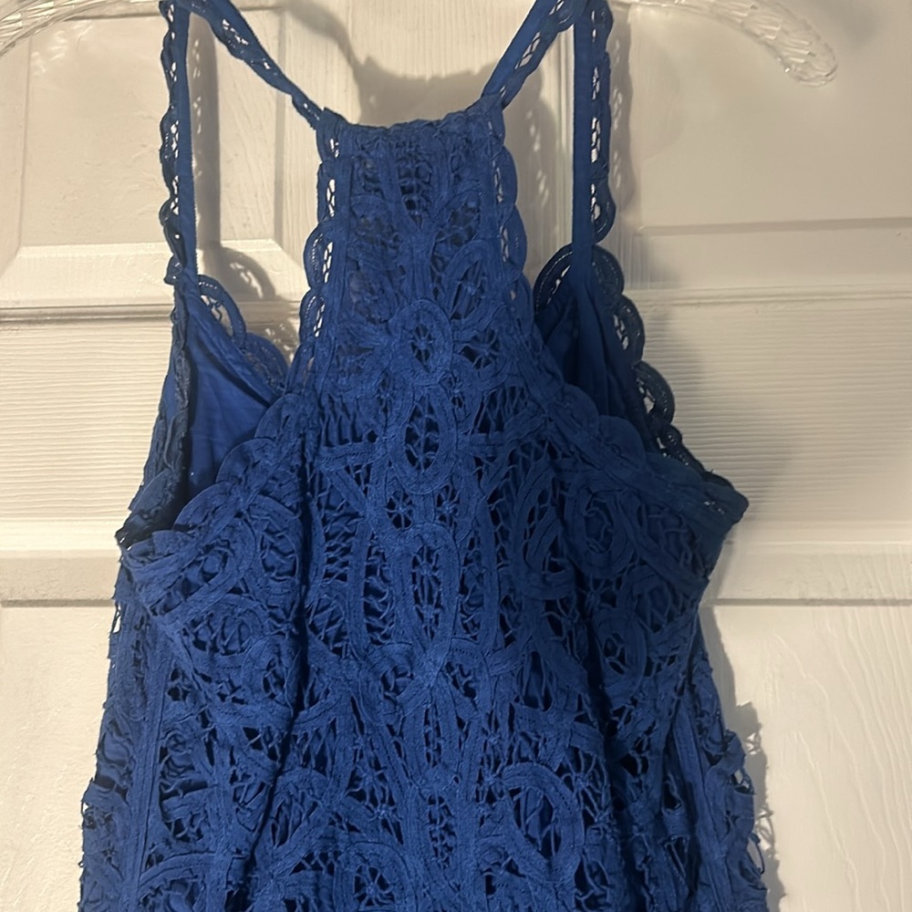 A&F Blue Lacey Tank - Picture 3 of 3